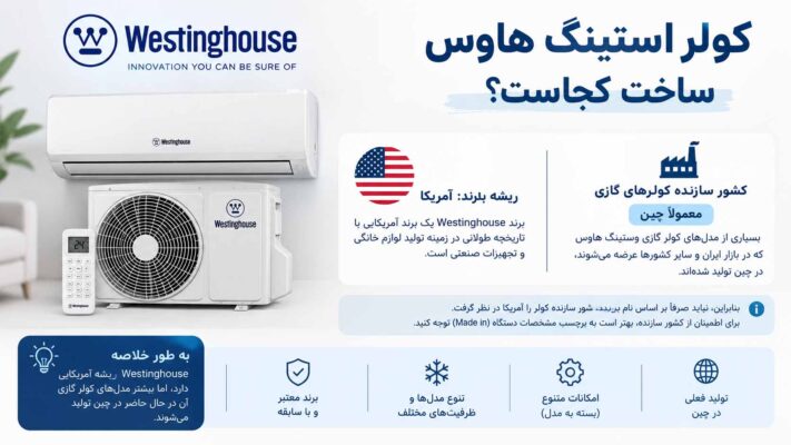 کولر گازی وستینگ هاوس ساخت کجاست؟